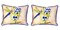 Pair of Betsy Drake Blue Dragonfly Large Indoor/Outdoor Pillows 16x20